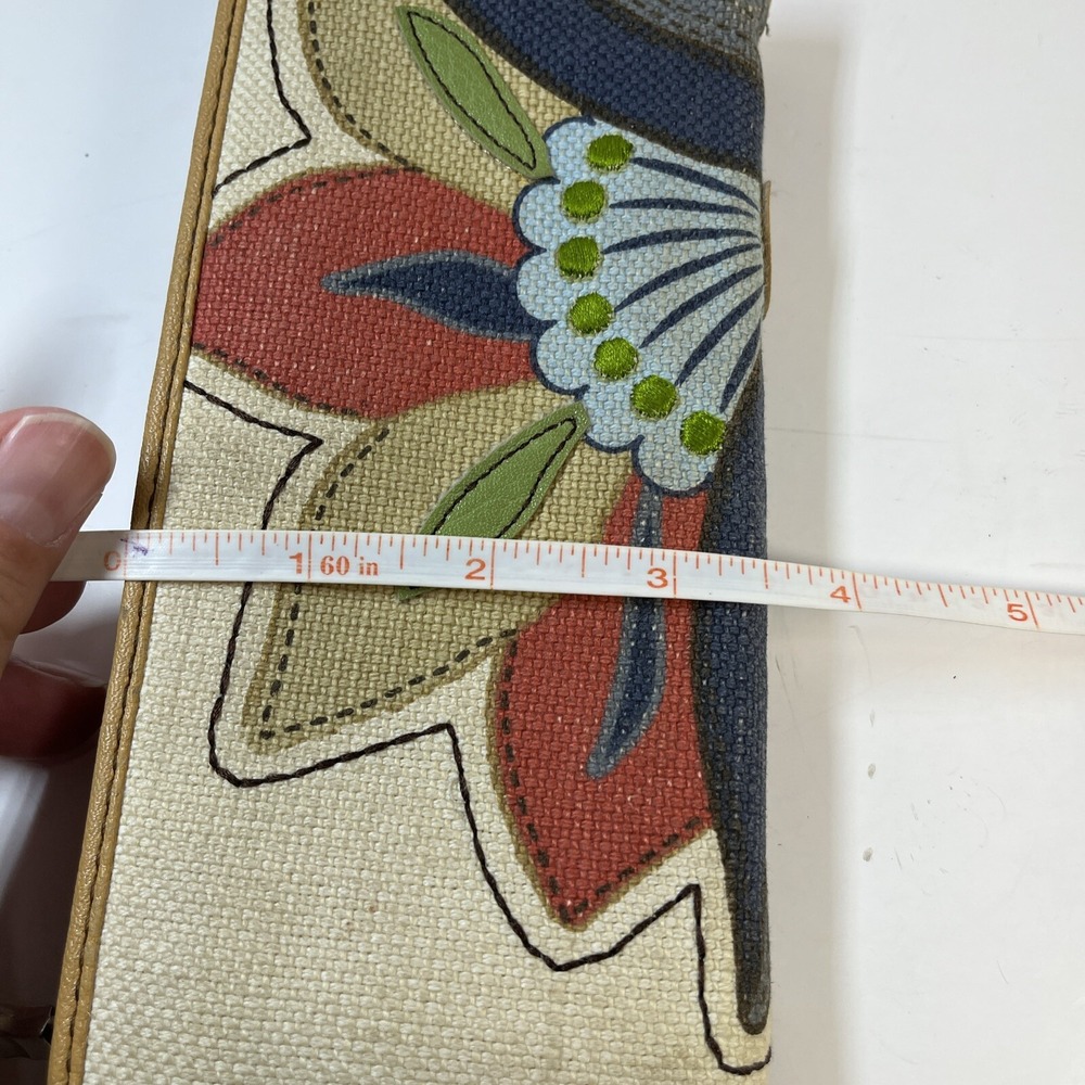 Relic Colorful Floral Canvas Wallet Zip Vegan Leather Marley 7.5 X 4 - Picture 13 of 13